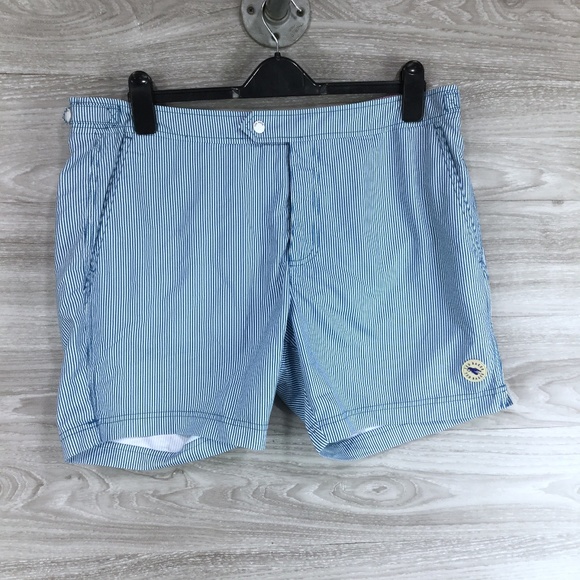 Ted Baker London Striped Pattern Trunks